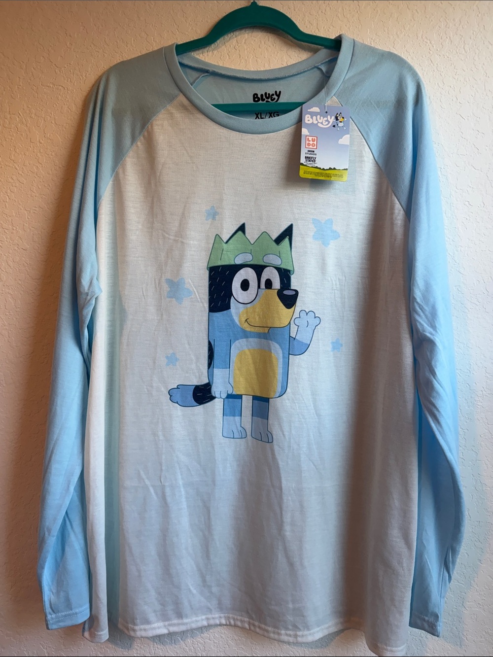 Men's Bluey Long Sleeve Pajama Top